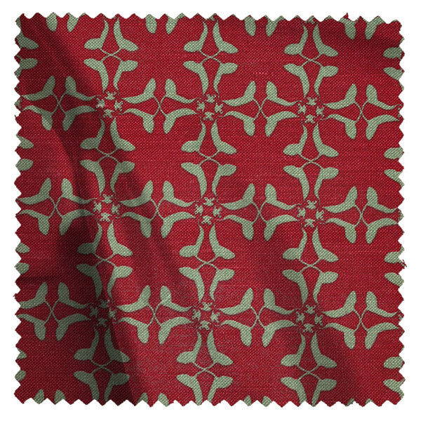 Cumberland Cow in Scarlett Red & Olive