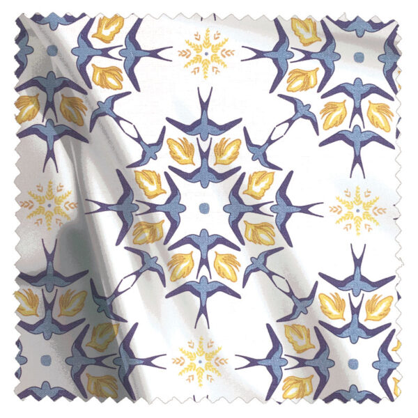 Songbird in Blue & Ochre