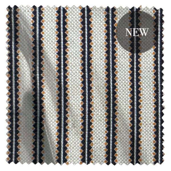 Poplar Stripe Black/Orange Natural