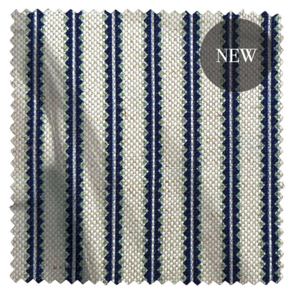 Poplar Stripe Navy/Lawn Green