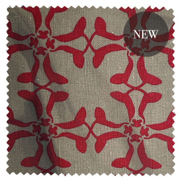 Cumberland Cow in Olive/Red